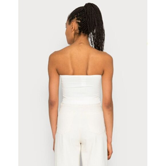 Urban Outfitters iets frans... Harriet Seamless Bandeau White L - Picture 2 of 5